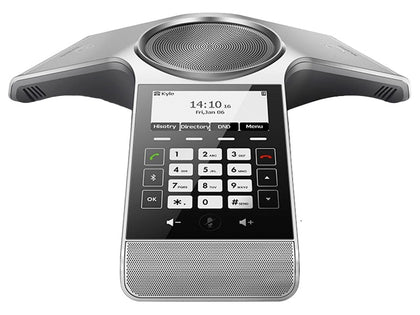 Yealink Wireless DECT Conference Phone CP930W, based on the reliable and secure DECT technology, is designed for Small/Medium Board Rooms Yealink