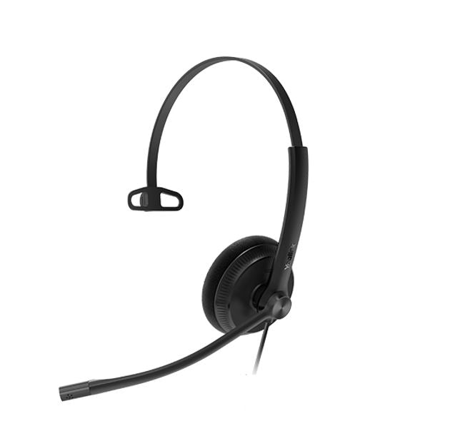 Yealink YHS34 Mono Wideband Noise-Canceling Headset, Monaural Ear, RJ9, QD Cord, Leather Ear Piece, Hearing Protection freeshipping - Goodmayes Online