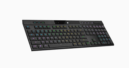 CORSAIR K100 RGB AIR Wireless Ultra-Thin Mechanical Gaming Keyboard, Backlit RGB LED, CHERRY ULP Tactile, Black Corsair