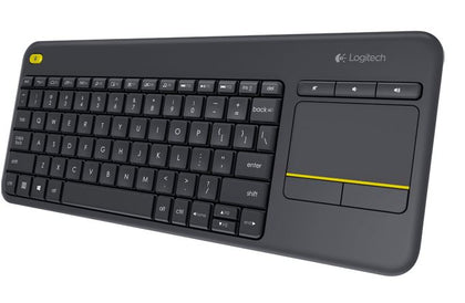 Logitech K400 Plus Wireless Keyboard with Touchpad & Entertainment Media Keys Tiny USB Unifying receiver for HTPC connected TVs ~KBLT-K830BT Logitech