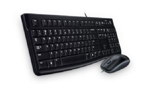 Logitech MK120 Keyboard & Mouse Combo Quiet typing and Spill resistant High-definition optpical tracking Thin profile 3yr wty Logitech