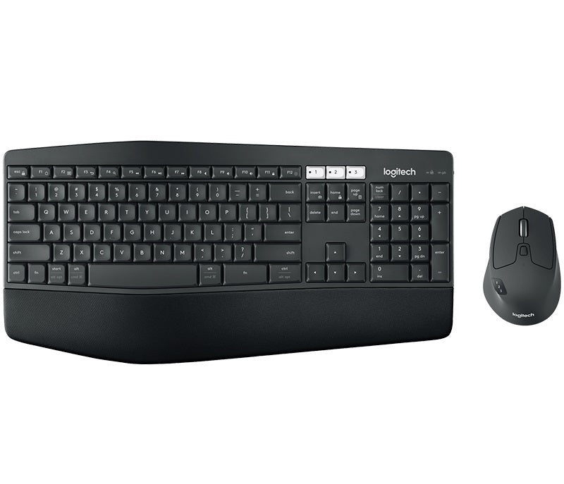 Logitech MK850 Wireless Desktop Keyboard Mouse Combo 3 year battery Incurve keys Low profile Cushioned palm rest ~920-002510 KBLT-MK710 KBLT-MX800 Logitech