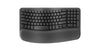 Logitech Ergo Series Wave Keys Wireless Ergonomic Keyboard (Graphite)