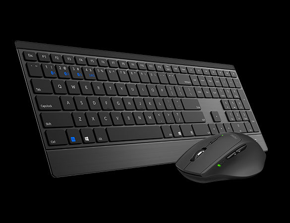RAPOO 9500M Bluetooth & 2.4G Wireless Multi-mode Keyboard Mouse Combo Black - 1300DPI 4.5mm Ultra-Slim Rapoo