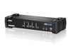 Aten Desktop KVMP Switch 4 Port Single Display DVI w/ 7.1 audio, 4x Custom KVM Cables Included, 2x USB Port, Selection Via Front Panel Aten