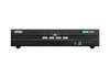 Aten 4-Port USB DisplayPort Dual Display Secure KVM Switch (PSS PP v3.0 Compliant), enable and disable CAC devices by port, with CAC black Aten