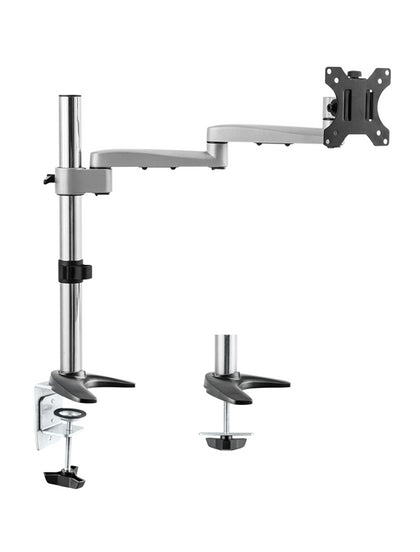 Astrotek Monitor Stand Desk Mount 44cm Arm for Single LCD Display 21.5' 22' 23.6' 24' 27' 8kg 30° tilt 180° swivel 360° rotate VESA 75x75 100x100 Astrotek