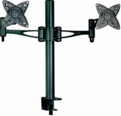 Astrotek Dual Monitor Arm Desk Mount Stand 36cm for 2 LCD Displays 21.5' 22' 23.6' 24' 27' 15kg 30° tilt 180° swivel 360° rotate VESA 75x75 100x100 Astrotek