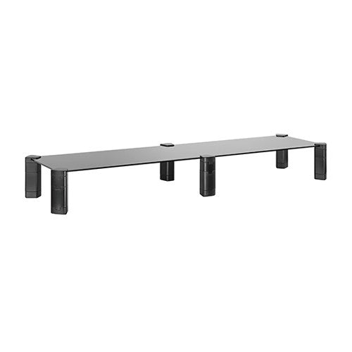 Brateck Dual Monitor Tempered Glass Modular Riser (1029x285x127mm) Fit Screen Size 13'~32' Weight Capacity Up to 20kg Brateck