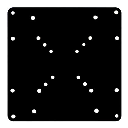 Brateck LCD 200X200 VESA Extension Plate Fit most 23'- 42' LED, LCD, Plasma flat panel TVs , Weight Capacity Up to 30kg Brateck