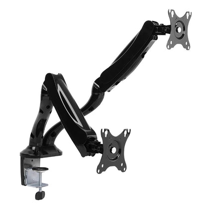 Brateck Dual Monitor Interactive Counterbalance LCD VESA Desk Clamp and Grommet Mount Fit most 13''-27'' Monitors Up to 6kg per screen Brateck