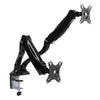 Brateck Dual Monitor Interactive Counterbalance LCD VESA Desk Clamp and Grommet Mount Fit most 13''-27'' Monitors Up to 6kg per screen Brateck