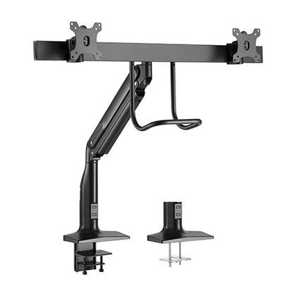 Brateck Dual Monitors Select Gas Spring Aluminum Monitor Arm Fit Most 17‘-35’ Monitors Up to 10kg per screen VESA 75x75/100x100 Brateck
