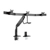 Brateck Triple Monitors Select Gas Spring Aluminum Monitor Armt Fit Most Screen Size 17'-32' up to 6.5kg VESA 75x75/100x100 Brateck