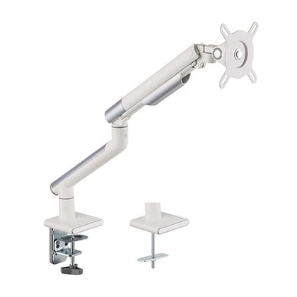 Brateck Single Monitor Premium Slim Aluminum Spring-Assisted Monitor Arm Fix Most 17'-32' Monitor Up to 9kg per screen VESA 75x75/100x100 -   White Brateck