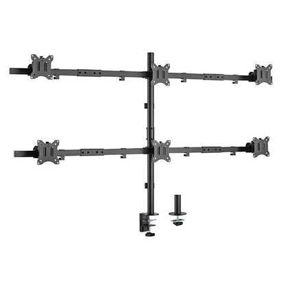Brateck Pole Mount Six-Screen Monitor Mount Fit Most 17'-32' Monitors, Up to 7kg per screen VESA 75x75/100x100 (LS) Brateck