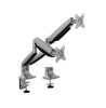 Brateck LDT82-C024E DUAL SCREEN HEAVY-DUTY MECHANICAL SPRING MONITOR ARM For most 17'~35' Monitors, Matte Silver (LS)