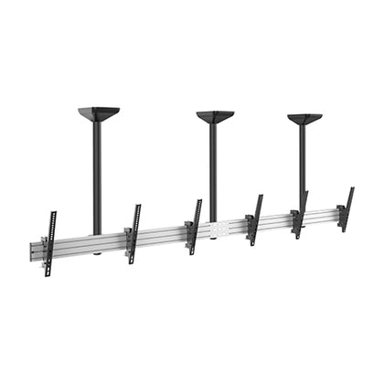 Brateck Triple Screen Menu Board Ceiling Mount  Fit Screen Size 45'-50' Up to 50Kg VESA 200x200,400x200,300x300,400x400,600x400 Brateck