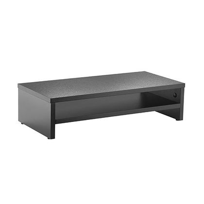 Brateck Particle Board Desktop Monitor Stand( 540x260x140mm) Fit Screen Size 13'-32' Weight Capacity Up 10/5kg Additional Storage-Black Brateck