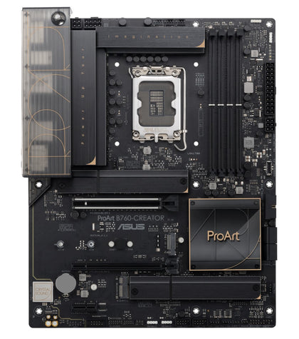 ASUS B760 PROART B760-CREATOR Intel LGA 1700 ATX Motherboard 192GB, 4xDDR5,1 x PCIe 5.0/4.0/3.0 x16 slot, 3 x M.2 slots, 4x SATA, Wi-Fi 6
