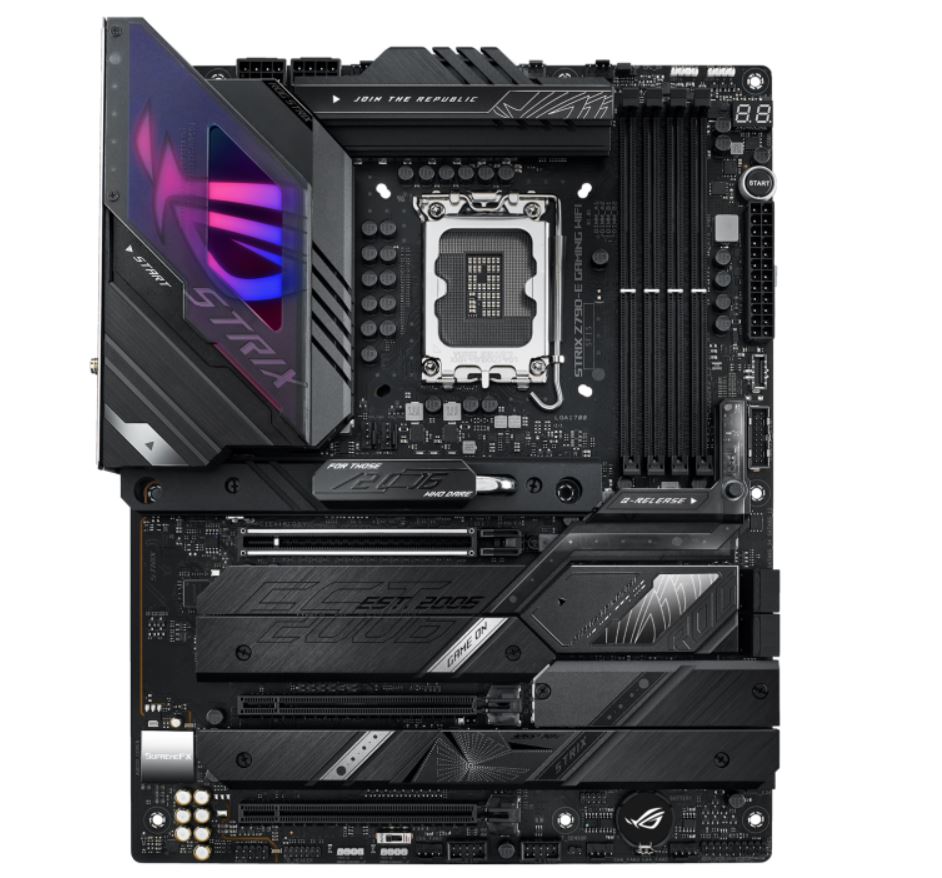 ASUS ROG STRIX Z790-E GAMING WIFI Intel LGA1700 ATX Motherborad 128GB 4xDDR5, 1xPCIe 5.0 x16,5 x M.2 ,4 x SATA,1x HDMI,1xDP, 2.5Gb Ethernet ASUS