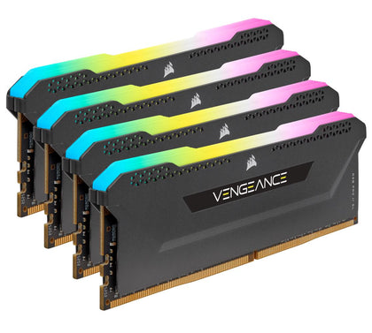 Corsair Vengeance RGB PRO SL 32GB (4x8GB) DDR4 3600Mhz C18 Black Heatspreader Desktop Gaming Memory Corsair