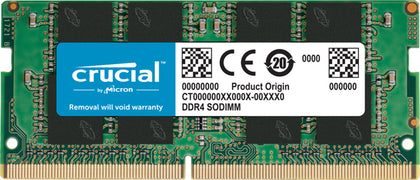 Crucial 16GB (1x16GB) DDR4 SODIMM 3200MHz CL22 1.2V Notebook Laptop Memory RAM ~CT16G4SFS832A Micron (Crucial)