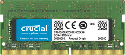 Crucial 32GB (1x32GB) DDR4 SODIMM 3200MHz CL22 1.2V Dual Ranked Notebook Laptop Memory RAM Micron (Crucial)