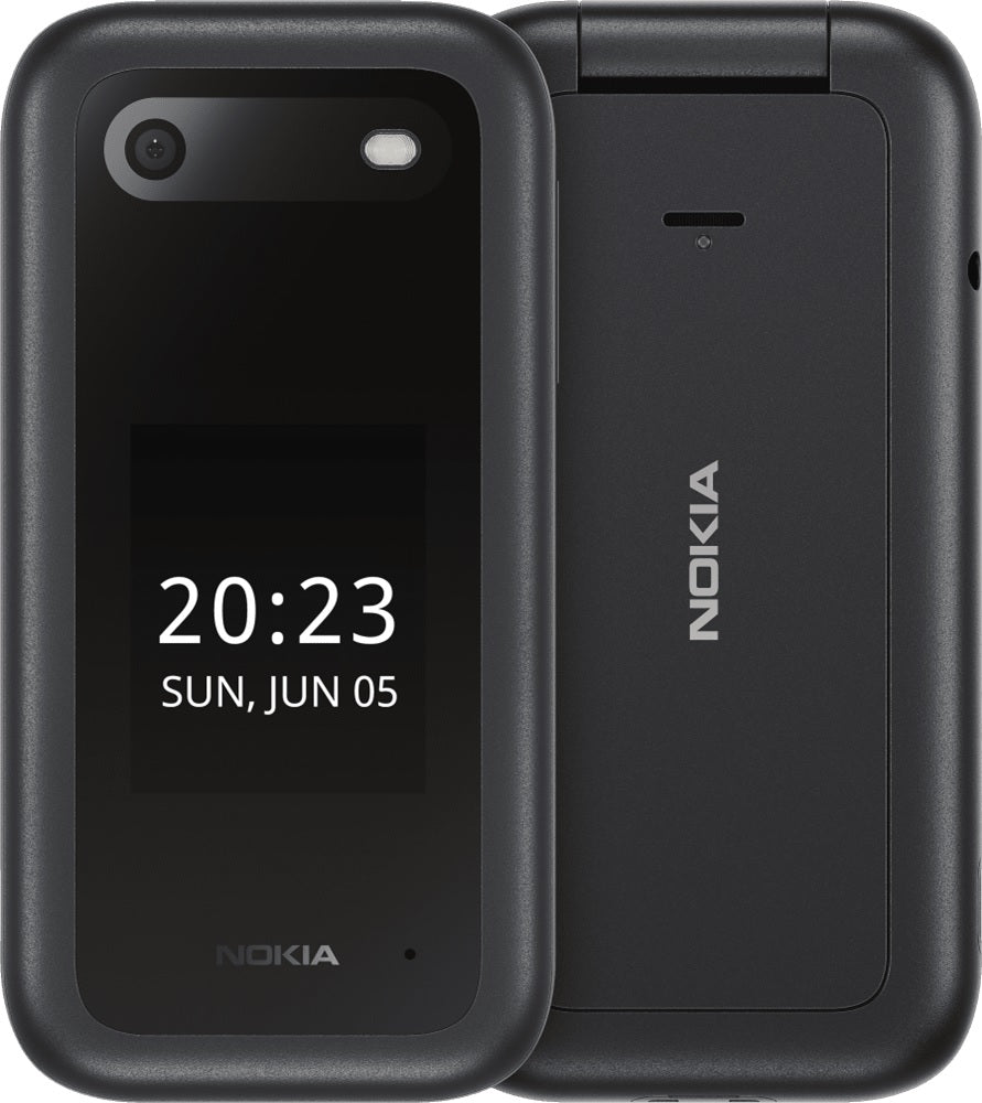 Nokia 2660 Flip 4G 128MB - Black (1GF012HPA1A01)*AU STOCK*, 2.8', 48MB/128MB, 0.3MP, Dual SIM, 1450mAh Removable, 2 Years Warranty