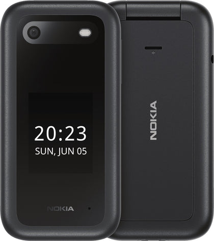 Nokia 2660 Flip 4G 128MB - Black (1GF012HPA1A01)*AU STOCK*, 2.8', 48MB/128MB, 0.3MP, Dual SIM, 1450mAh Removable, 2 Years Warranty