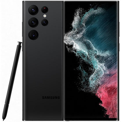Samsung Galaxy S22 Ultra 5G 512GB - Phantom Black (SM-S908EZKFATS)*AU STOCK*, 6.8', Octa-Core, 12GB/512GB, Dual SIM, S Pen, NFC, IP68, DeX, 5000mAh Samsung