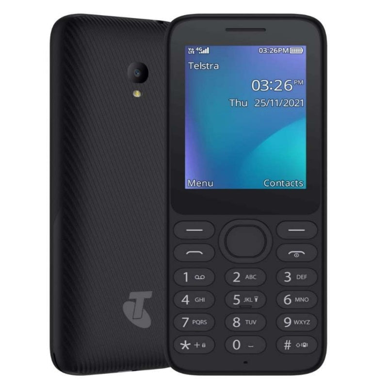 Telstra Lite 3 - Black (TEPPTELLITE3), 2.4' QVGA Display, 64MB/128MB Memory, Rear Camera 1.3MP VGA, flash, 1530mAh Battery, Charger Included