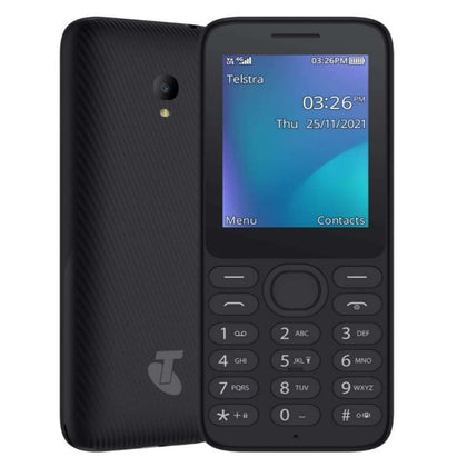 Telstra Lite 3 - Black (TEPPTELLITE3), 2.4' QVGA Display, 64MB/128MB Memory, Rear Camera 1.3MP VGA, flash, 1530mAh Battery, Charger Included