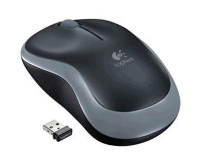 Logitech M185 Wireless Mouse Nano Receiver Grey 1-year battery life Logitech Advanced 2.4 GHz wireless connectivity Logitech