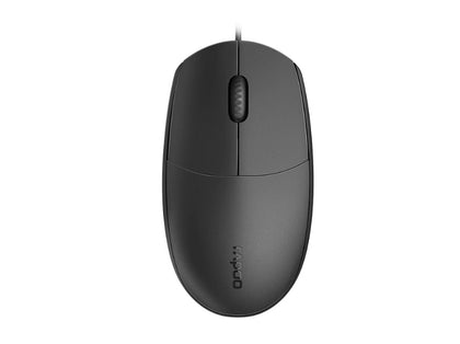 RAPOO N100 Wired USB Optical 1600DPI Mouse Black - No Driver Required/ Designed for Notebook Laptop Desktop PC (Buy 10 Get 1 Free) Rapoo