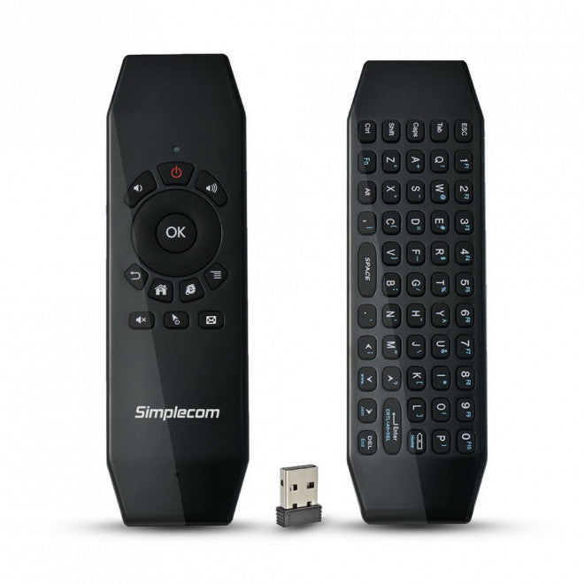 Simplecom RT150 2.4GHz Wireless Remote Air Mouse Keyboard with IR Learning Simplecom