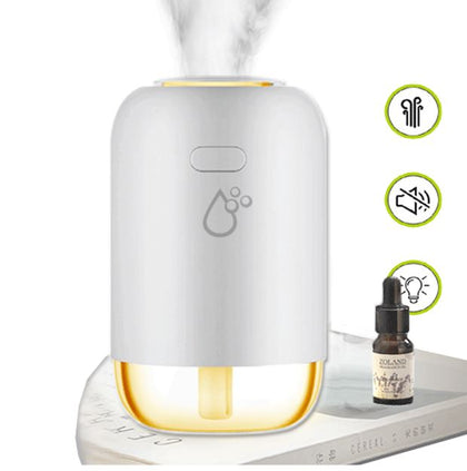 Sansai HUD-303C Portable Humidifier 260ml LED night light moisturize air reduce dust unpleasant smell Quiet 1.5-2W USB power access 4H Spray time Other
