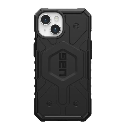 UAG Pathfinder MagSafe Apple iPhone 15 (6.1') Case - Black (114291114040), 18ft. Drop Protection (5.4M), Tactical Grip, Raised Screen Surround