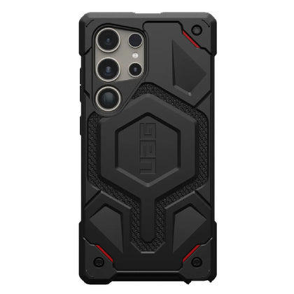 UAG Monarch Kevlar Samsung Galaxy S24 Ultra 5G (6.8') Case - Black (214415113940), 20 ft. Drop Protection (6M), Multiple Layers,Tactical Grip,Rugged