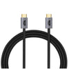 USP BoostUp Cafule Braided USB-C to USB-C (3.2 Gen2) Charge & Video (8K@60Hz) Cable (1M) Black - 5A/100W, Support 20Gbps, Suitable for USB-C Devices