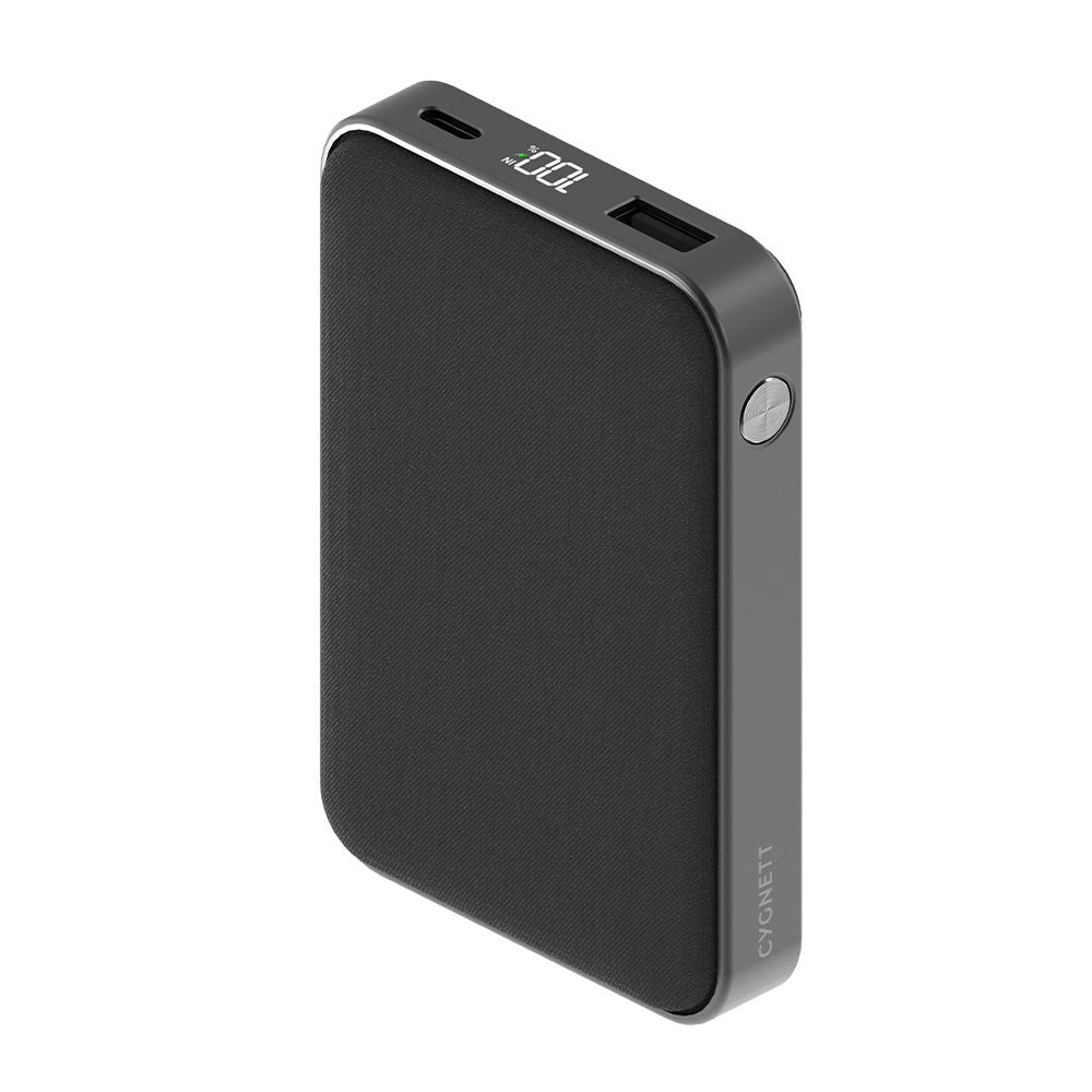 Cygnett ChargeUp Reserve 2nd Gen 10K mAh Power Bank - Black (CY3698PBCHE), 1xUSB-C(20W), 1xUSB-C(18W),1xUSB-A(18W), Type-C Cable (40cm) Included Cygnett