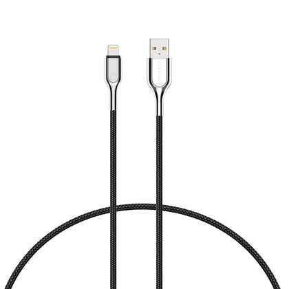 Cygnett Armoured Lightning to USB-A Cable (3M) - Black (CY2671PCCAL), Fast charge your iPhone (12W), MFi certified, Certified for 20,000 bend cycles Cygnett