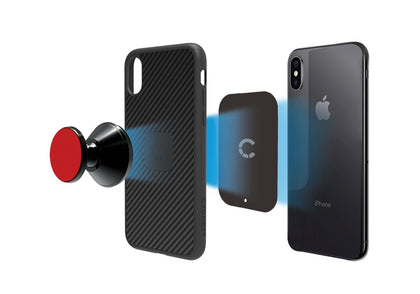 Cygnett MagMount Plus Car Dash and Window Phone Magnetic Mount - Black(CY2378ACDAS), 360° Adjustable, Quickly & Securely, Adhesive Mount