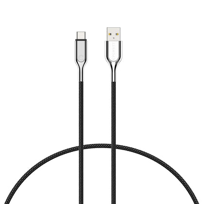 Cygnett Armoured USB-C to USB-A (USB 2.0) Cable (3M) - Black (CY3307PCUSA), Support 3A/60W Fast Charging, 480 Mbps Transfer Speed, Scratch Resistance Cygnett