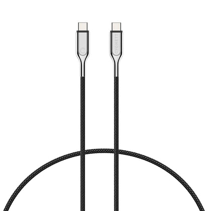 Cygnett Armoured USB-C to USB-C (USB 2.0) Cable (2M) - Black (CY2678PCTYC), Support 5A/100W Fast Charging, 480Mbps Transfer Speeds, Scratch Resistance Cygnett