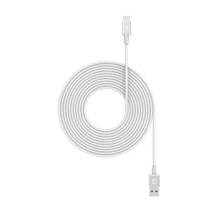 Mophie USB-C To USB-A Cable (3M) - White (409903207), Durable Connectors, Reinforced Armored Core, Durable, Braided Nylon Exterior Cable Mophie