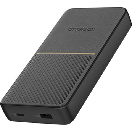 OtterBox Fast Charge Power Bank 20K mAh - Black (78-80642), Dual Port USB-C (18W) & USB-A (18W), Includes USB-C Cable (15CM), USB PD 2.0/3.0, Durable Otterbox