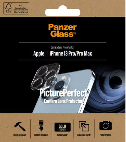 PanzerGlass Apple iPhone 13 Pro/13 Pro Max PicturePerfect Camera Lens Protector (0384), Drop Proof, Weather Protection, No Distortion To Image Panzer Glass
