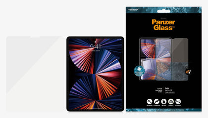 PanzerGlass Apple iPad Pro (12.9') (2018/2020/2021) Screen Protector - (2656), AntiBacterial, Edge-to-Edge, Compatible with Pen, Scratch Resistant Panzer Glass