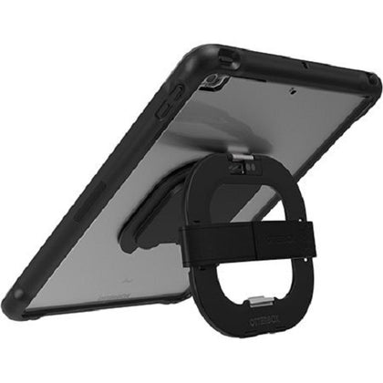OtterBox Apple iPad (10.2') (7th, 8th & 9th Gen) Unlimited Series Case with Kickstand and Hand Strap + Screen Protector - Black Crystal (77-80882) Otterbox